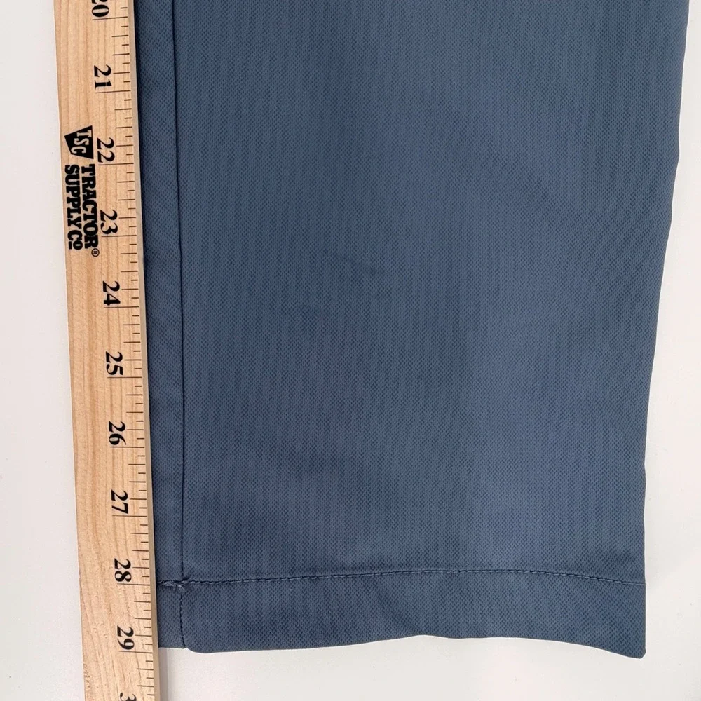 Banana Republic Mens 38x30 Blue Gray Performance Pants Flat Front Straight Leg